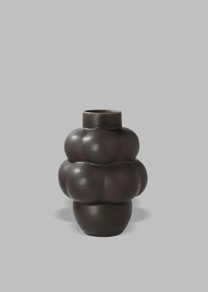 WomenMen The Frankie Shop Decor Louise Roe Ceramic Balloon Vase 04 Mud Brown
