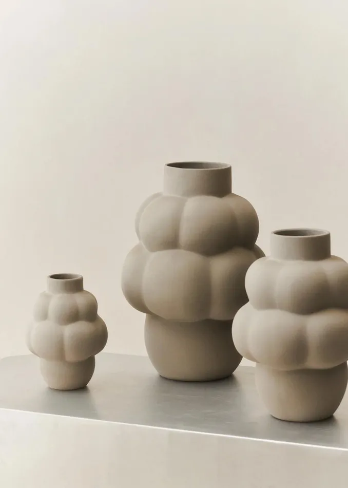 WomenMen The Frankie Shop Decor Louise Roe Ceramic Balloon Vase 04 Petit Sanded Grey WomenMen The Frankie Shop Decor Louise Roe Ceramic Balloon Vase 04 Petit Sanded Grey