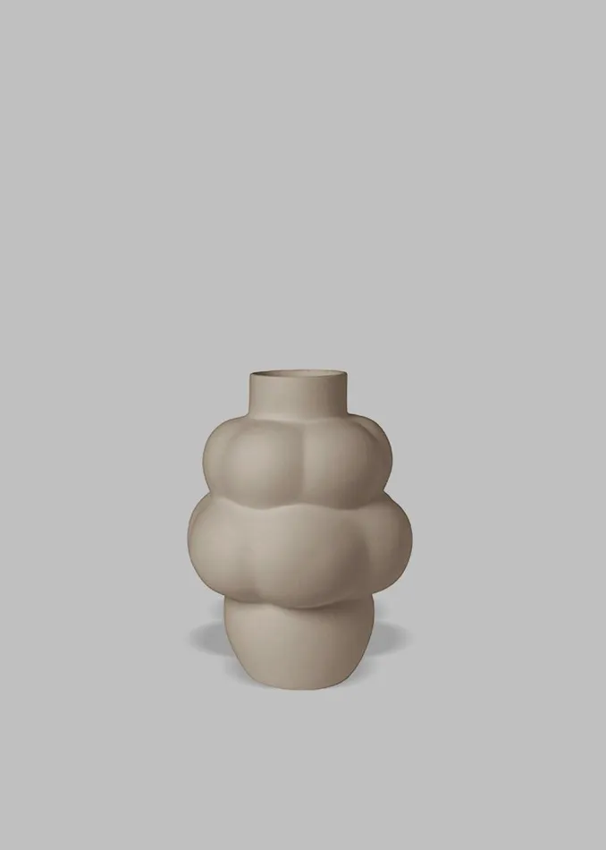 WomenMen The Frankie Shop Decor Louise Roe Ceramic Balloon Vase 04 Petit Sanded Grey