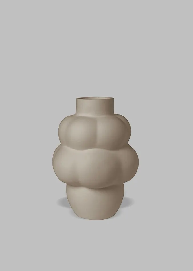 WomenMen The Frankie Shop Decor Louise Roe Ceramic Balloon Vase 04 Sanded Grey WomenMen The Frankie Shop Decor Louise Roe Ceramic Balloon Vase 04 Sanded Grey