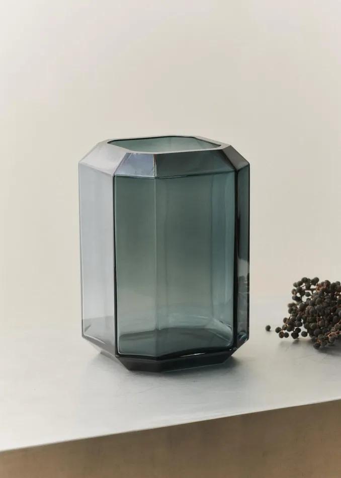 WomenMen The Frankie Shop Decor Louise Roe Jewel Vase Medium Blue