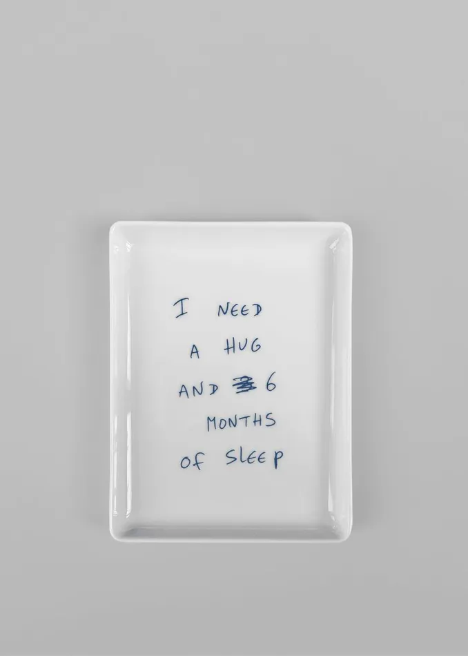 WomenMen The Frankie Shop Decor TFS X Thomas Llu Hug Tray Whiteblue