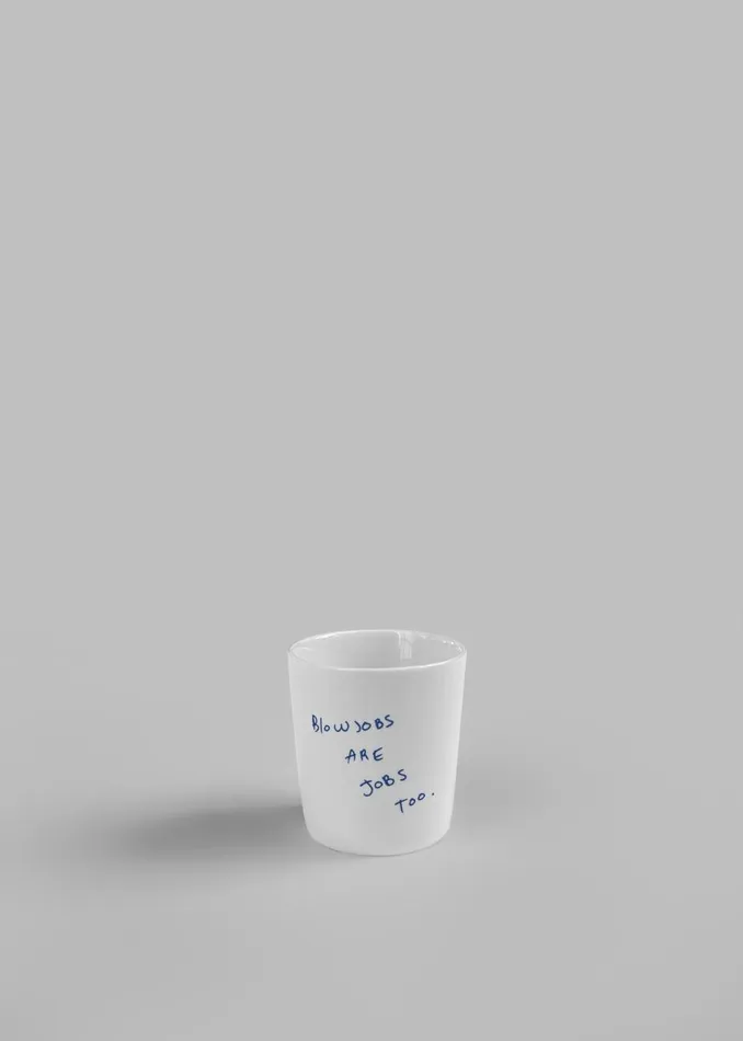 WomenMen The Frankie Shop Decor TFS X Thomas Llu Jobs Espresso Cup Whiteblue