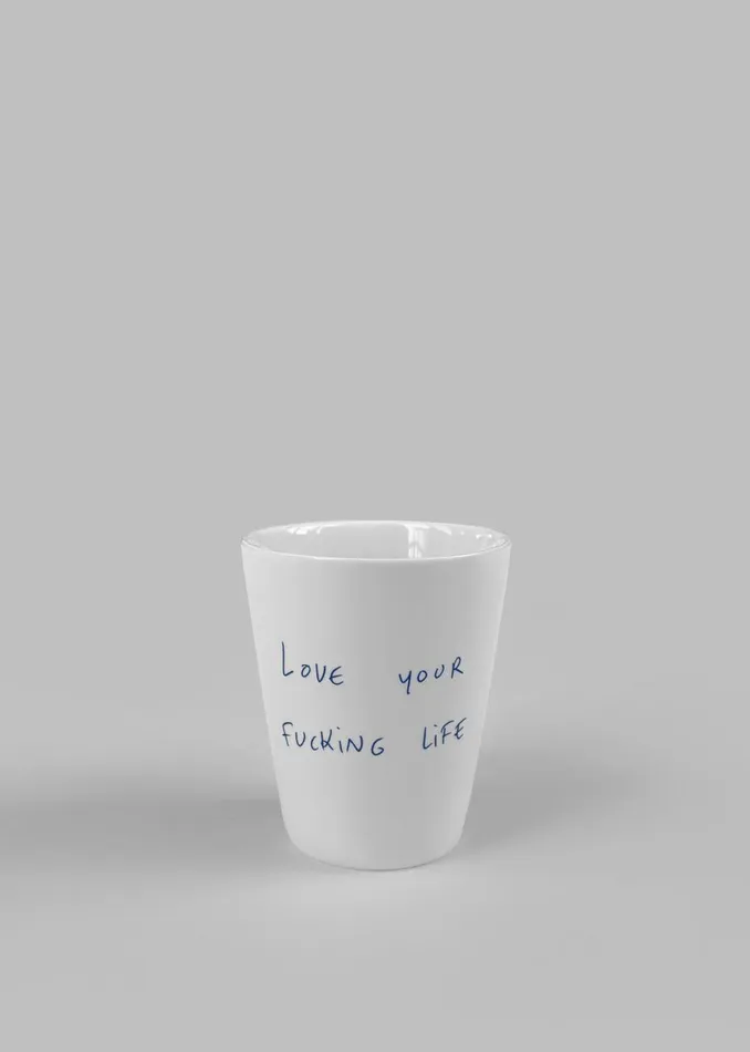 WomenMen The Frankie Shop Decor TFS X Thomas Llu Life Cup Whiteblue