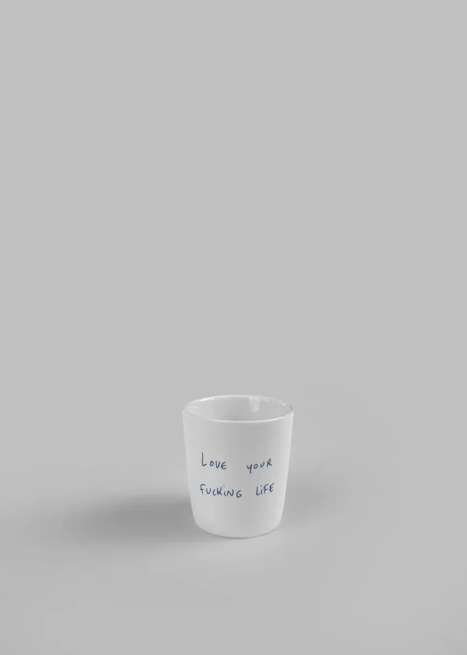 WomenMen The Frankie Shop Decor TFS X Thomas Llu Life Espresso Cup Whiteblue