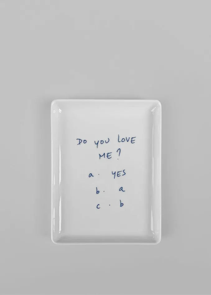 WomenMen The Frankie Shop Decor TFS X Thomas Llu Love Me Tray Whiteblue