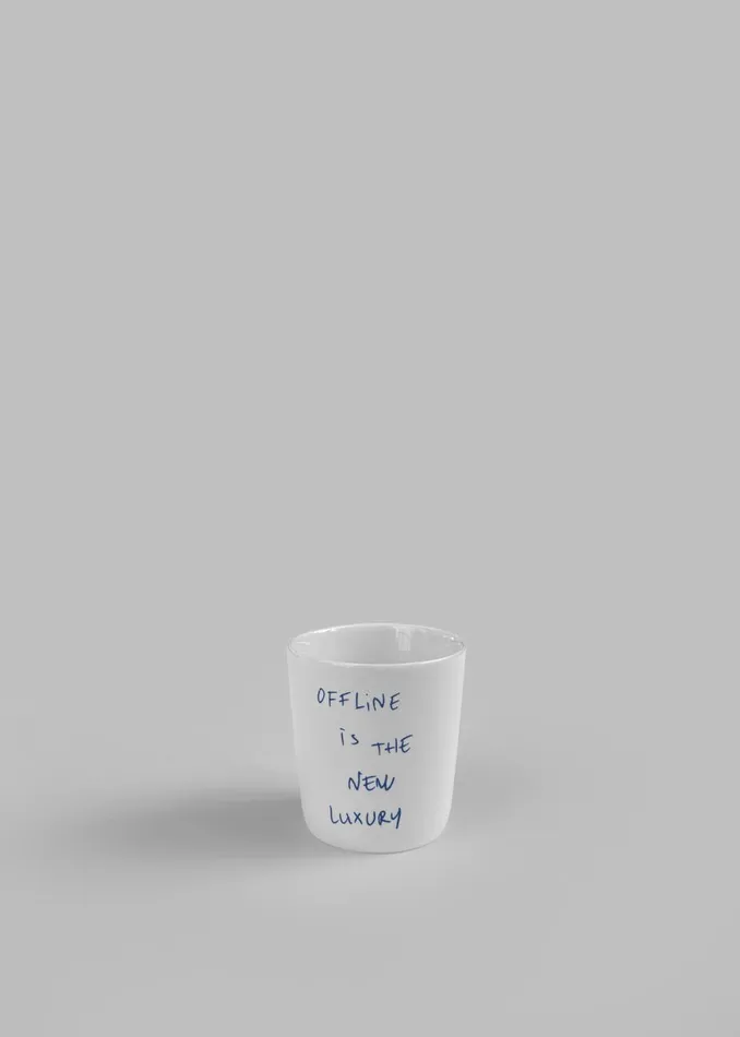 WomenMen The Frankie Shop Decor TFS X Thomas Llu Offline Espresso Cup Whiteblue