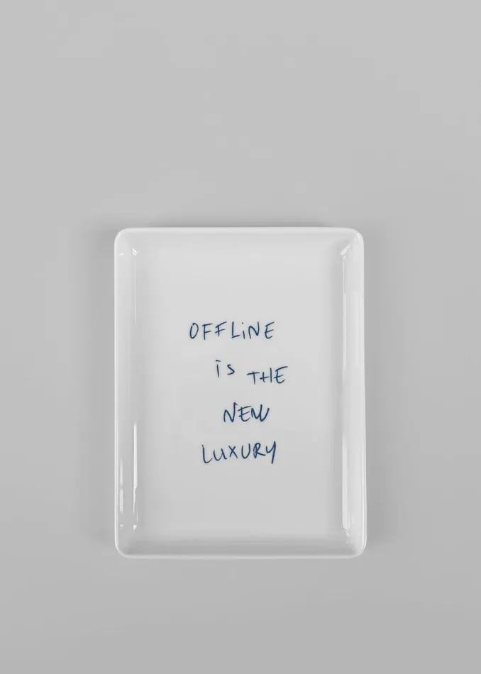 WomenMen The Frankie Shop Decor TFS X Thomas Llu Offline Tray Whiteblue