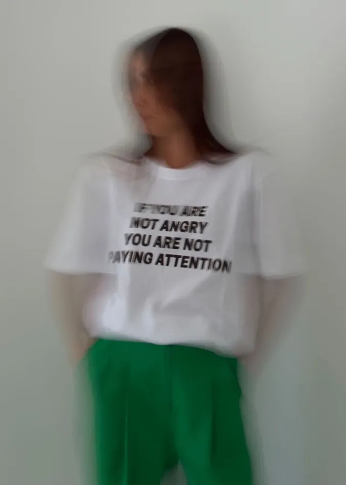 WomenMen The Frankie Shop Frankie Gives Back X Jeanne Friot If You TShirt Whiteblack