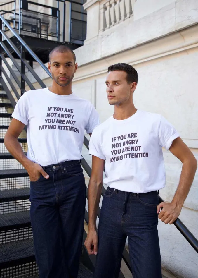 WomenMen The Frankie Shop Frankie Gives Back X Jeanne Friot If You TShirt Whiteblack