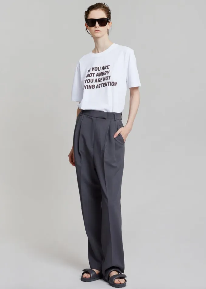 WomenMen The Frankie Shop Frankie Gives Back X Jeanne Friot If You TShirt Whiteblack