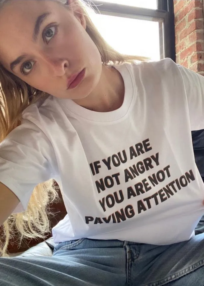 WomenMen The Frankie Shop Frankie Gives Back X Jeanne Friot If You TShirt Whiteblack
