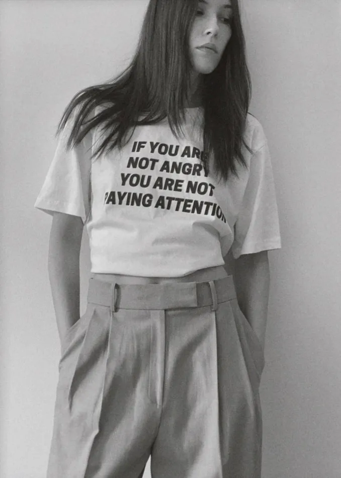 WomenMen The Frankie Shop Frankie Gives Back X Jeanne Friot If You TShirt Whiteblack