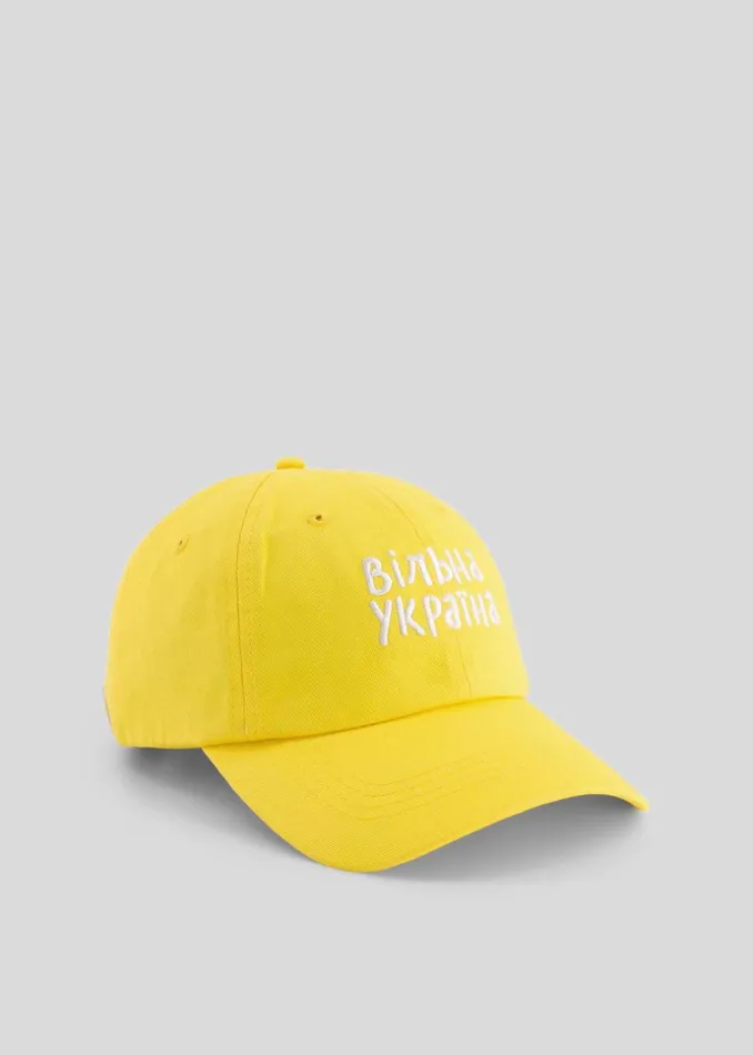 WomenMen The Frankie Shop Frankie Gives Back X Thomas Llu Free Baseball Cap Yellow