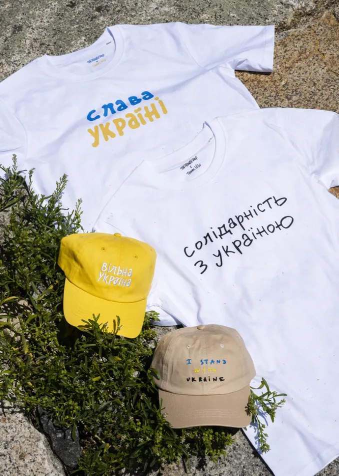 WomenMen The Frankie Shop Frankie Gives Back X Thomas Llu Free Baseball Cap Yellow