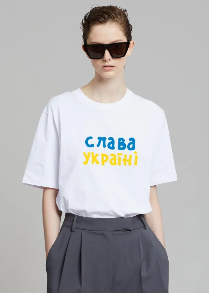WomenMen The Frankie Shop Frankie Gives Back X Thomas Llu Free TShirt Whitemultico