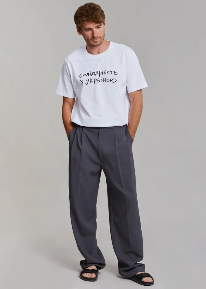 WomenMen The Frankie Shop Frankie Gives Back X Thomas Llu Solidarity TShirt Whiteblack