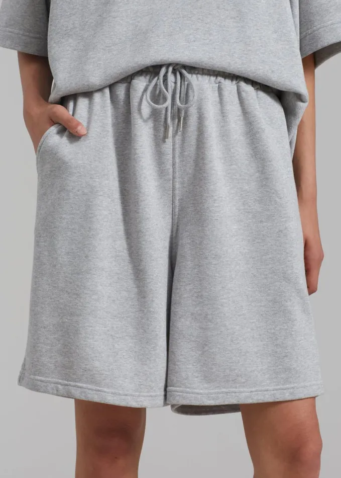 WomenMen The Frankie Shop Loungewear Newton Sweatshorts Grey