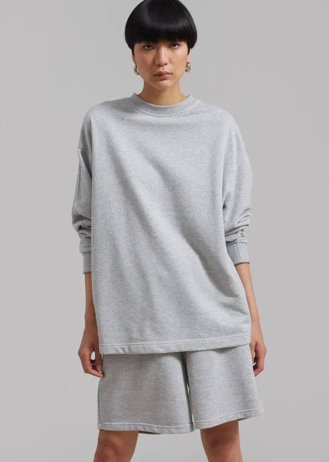 WomenMen The Frankie Shop Loungewear Newton Sweatshorts Grey