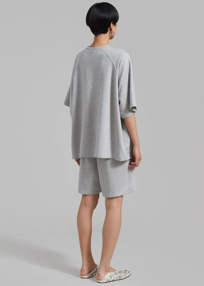 WomenMen The Frankie Shop Loungewear Newton Sweatshorts Grey