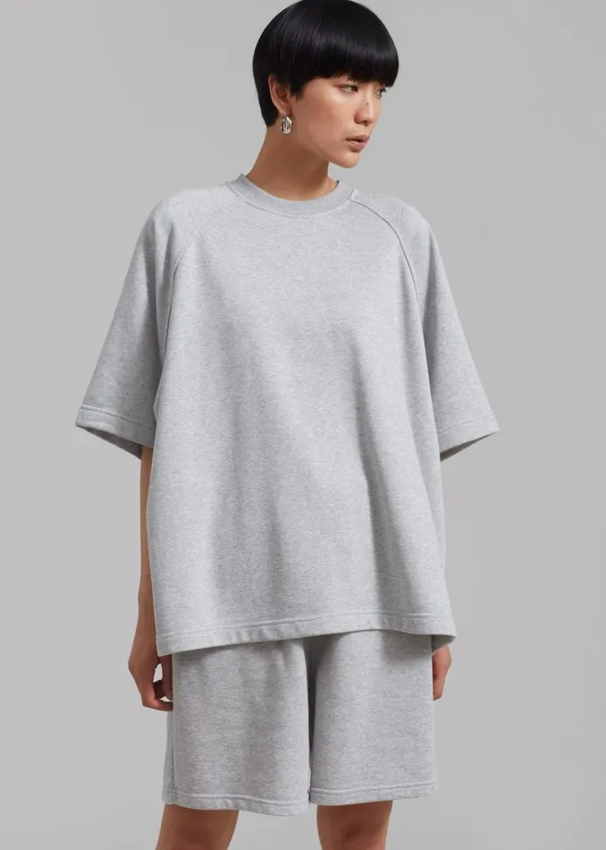 WomenMen The Frankie Shop Loungewear Newton Sweatshorts Grey