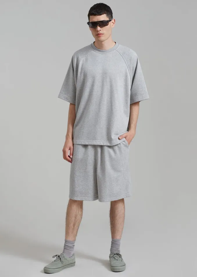 WomenMen The Frankie Shop Loungewear Newton Sweatshorts Grey