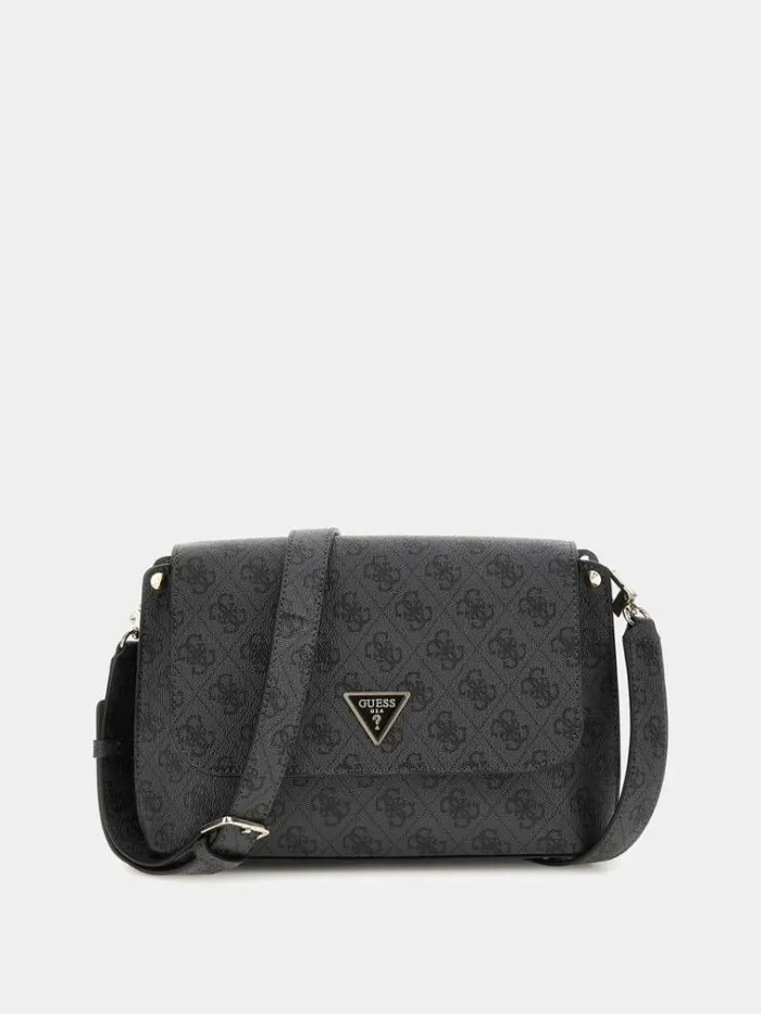 Women Meridian 4g Logo Crossbody Grey Guess Crossbody Bags