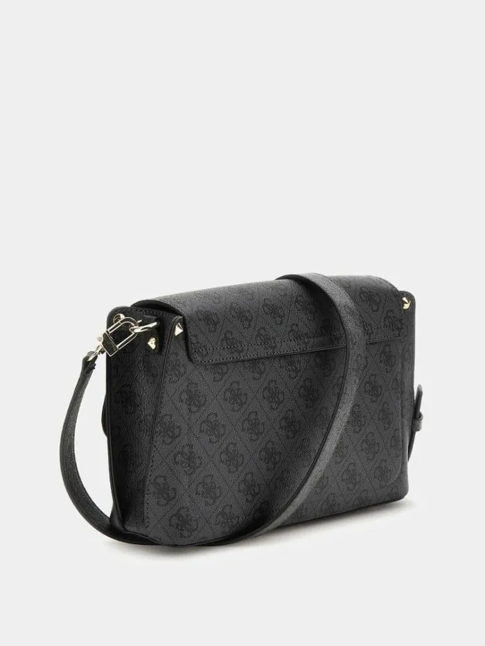 Women Meridian 4g Logo Crossbody Grey Guess Crossbody Bags