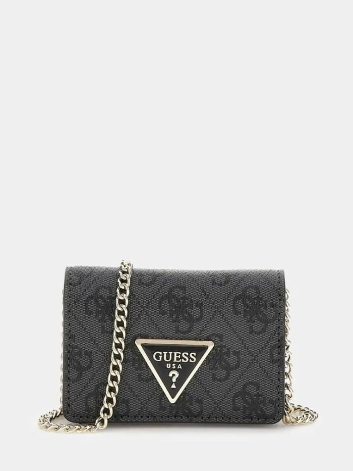 Women Meridian 4g Logo Mini Crossbody Grey Guess Crossbody Bags