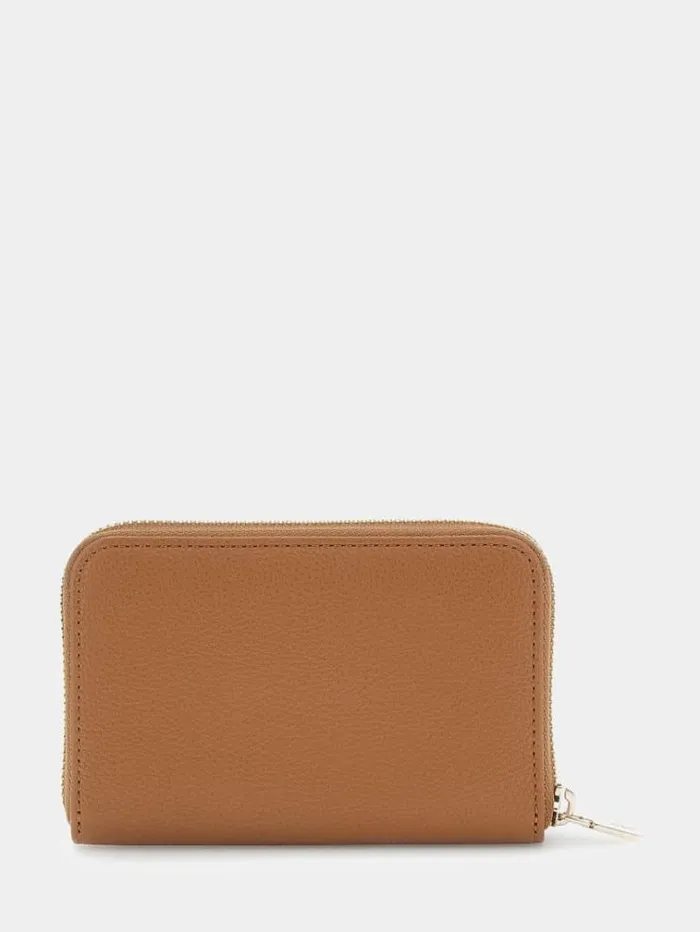 Women Meridian Triangle Logo Wallet Caramel Guess Wallets
