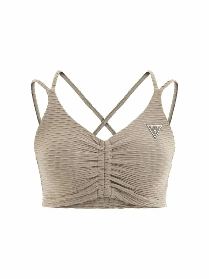 Women Microfiber Active Bra Grey Guess Activewear
