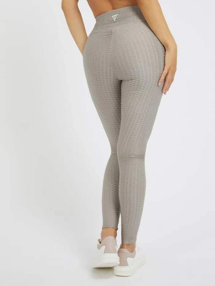 Women Microfiber Leggings Grey Guess Activewear