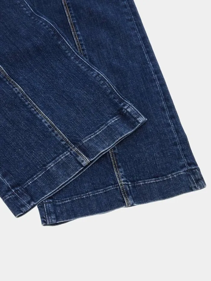 Women Mid Rise Bootcut Denim Pant Blue Guess Flared And Bootcut
