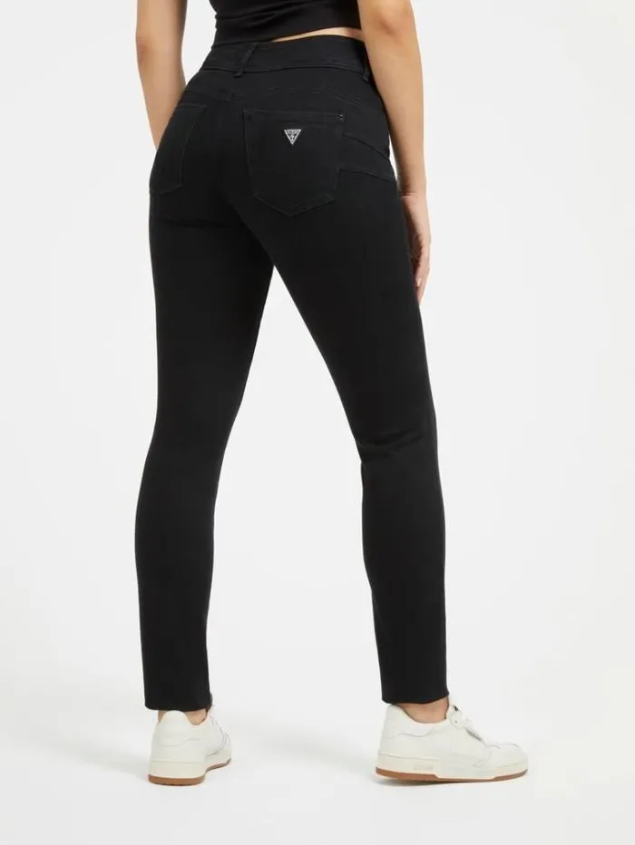 Women Mid Rise Skinny Denim Pant Black Guess Skinny