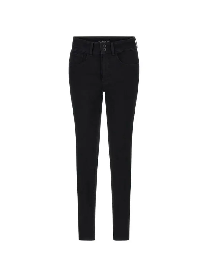 Women Mid Rise Skinny Denim Pant Black Guess Skinny