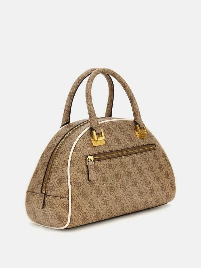 Women Mildred 4g Logo Handbag Beige Guess Handbags
