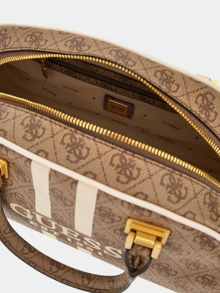Women Mildred 4g Logo Handbag Beige Guess Handbags