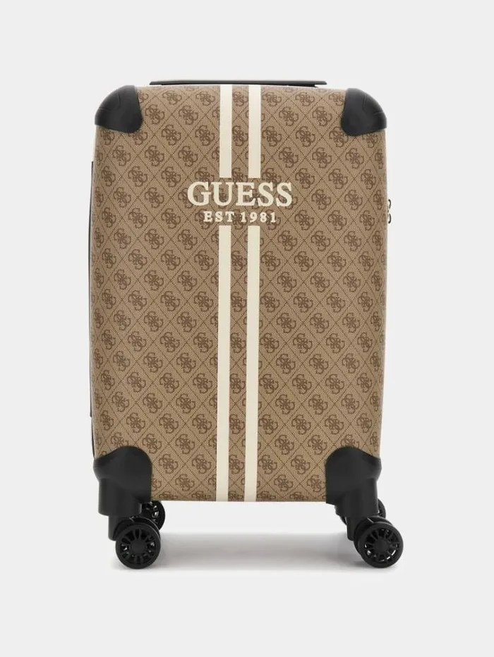 Women Mildred 4g Logo Trolley Multi Beige Guess Travel Bags