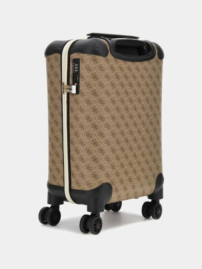 Women Mildred 4g Logo Trolley Multi Beige Guess Travel Bags