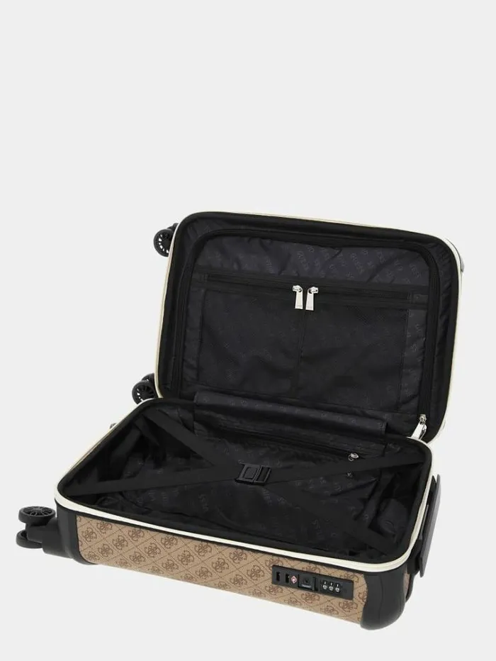 Women Mildred 4g Logo Trolley Multi Beige Guess Travel Bags