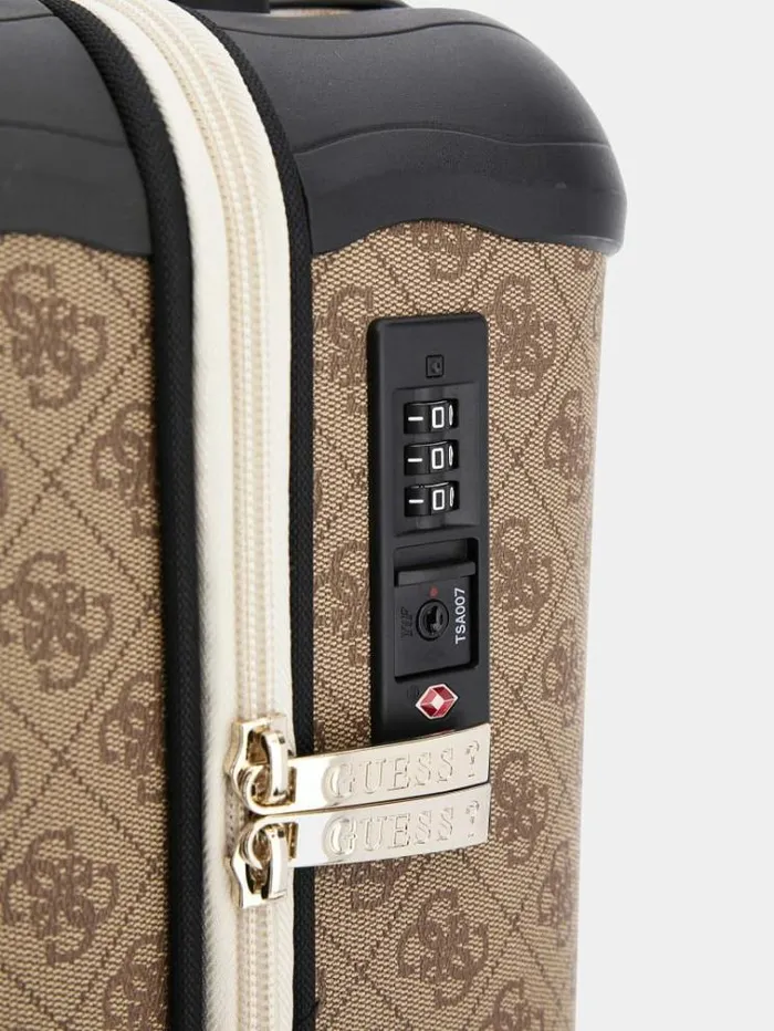 Women Mildred 4g Logo Trolley Multi Beige Guess Travel Bags