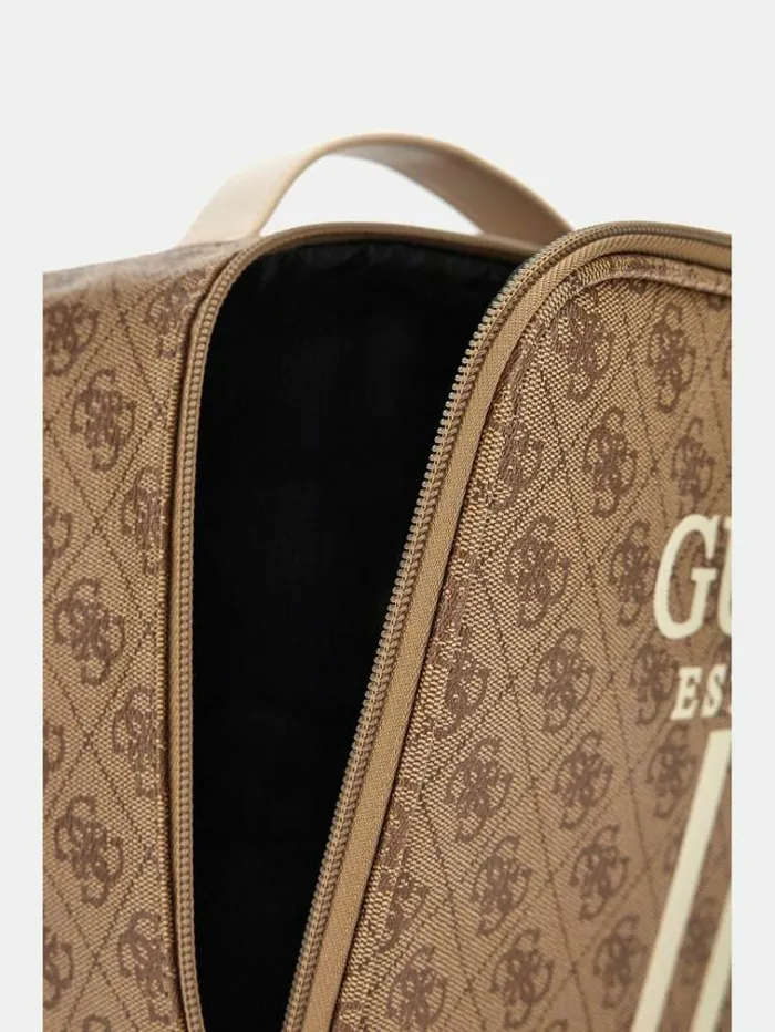 Women Mildred 4g Logo Vanity Case Multi Beige Guess Travel Bags