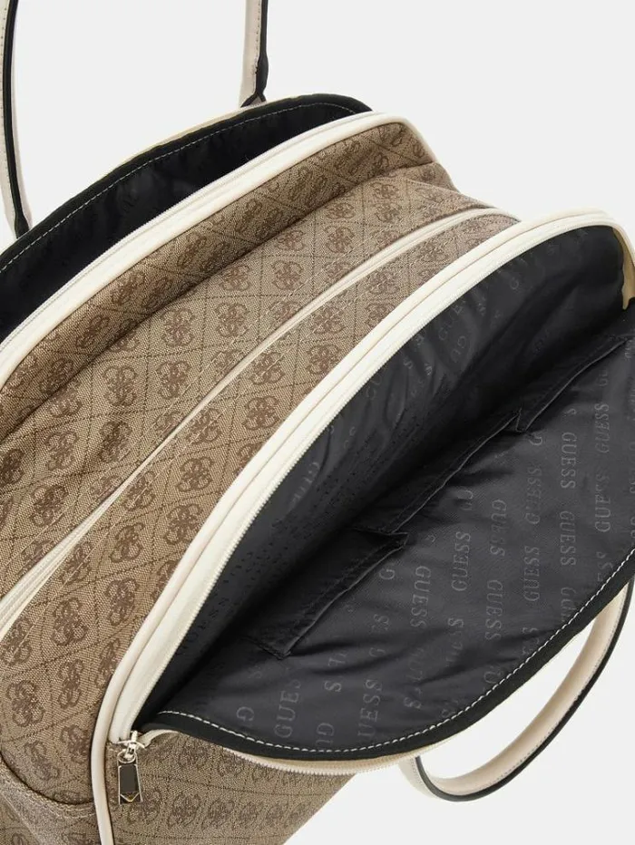 Women Mildred 4g Logo Weekender Bag Multi Beige Guess Travel Bags