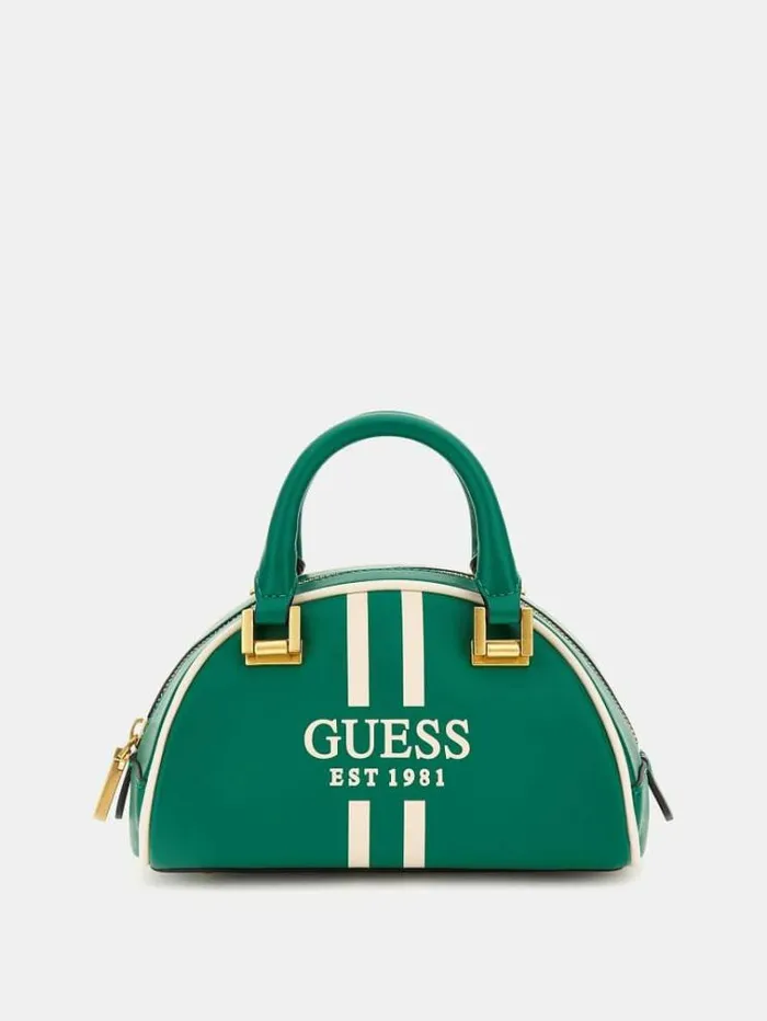 Women Mildred Logo Mini Handbag Green Guess Handbags