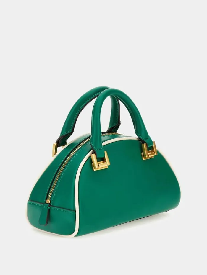 Women Mildred Logo Mini Handbag Green Guess Handbags