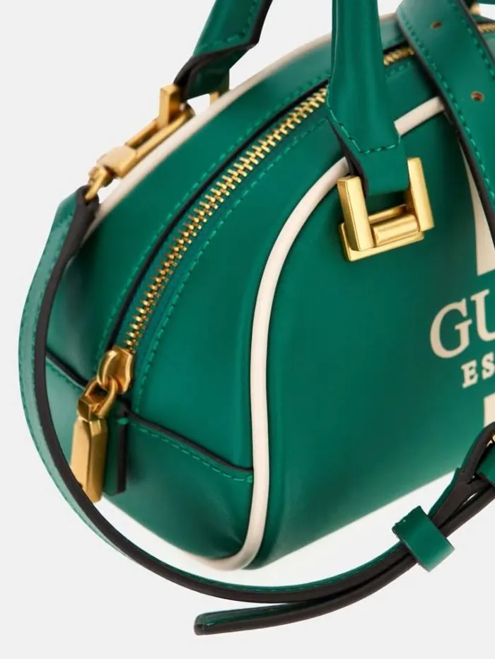 Women Mildred Logo Mini Handbag Green Guess Handbags