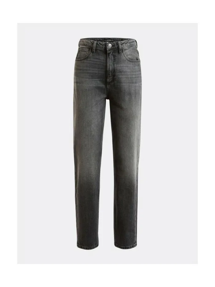 Women Mom Fit Denim Pant Grey Guess Relaxed