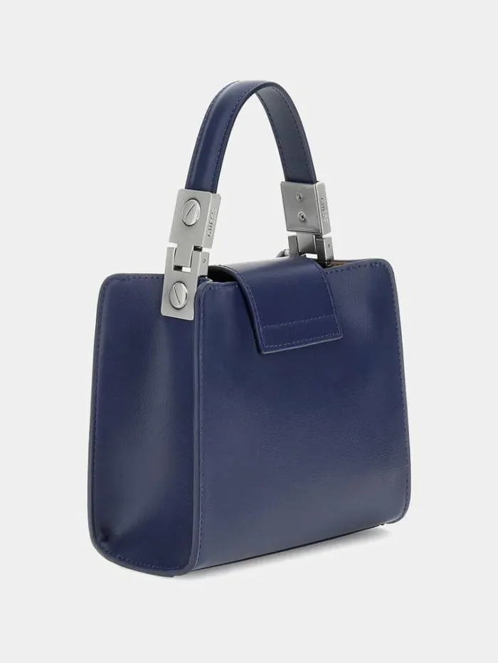 Women Monia Shoulder Strap Handbag Blue Multi Guess Handbags