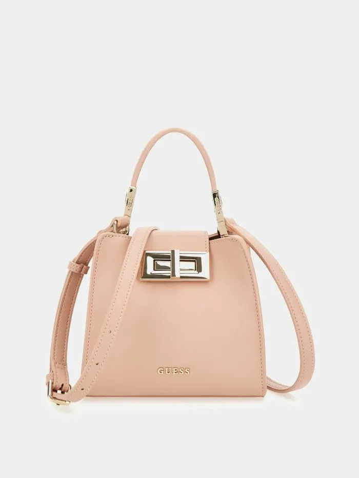 Women Monia Shoulder Strap Handbag Pink Guess Handbags