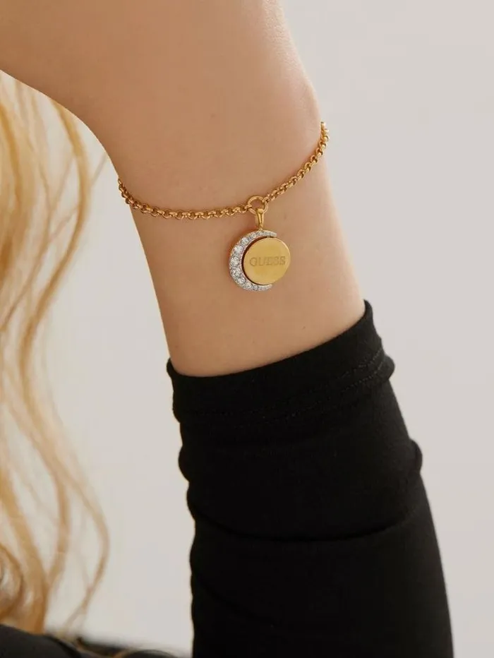 Women moon Phases Bracelet Gold Guess Jewellery